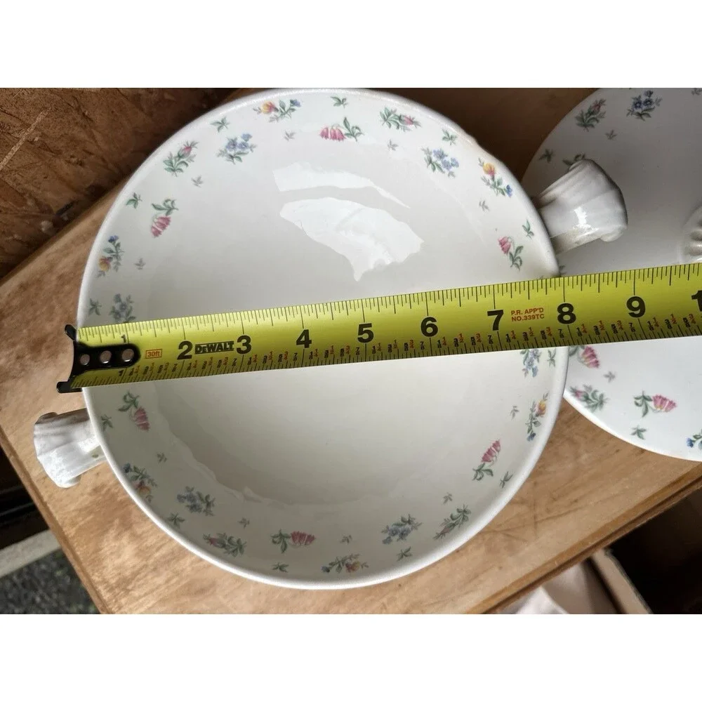 Harmony House Serving Bowl with Lid Made in USA by Hall China Vintage